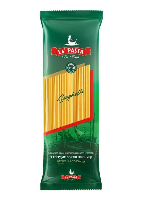 Макаронні вироби "Спагетті" ТМ «LA PASTA PER PRIMI» 400г